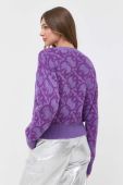 Светр з домішкою вовни Pinko жіночий колір фіолетовий теплий