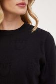 Светр з кашеміру Pinko колір чорний легкий