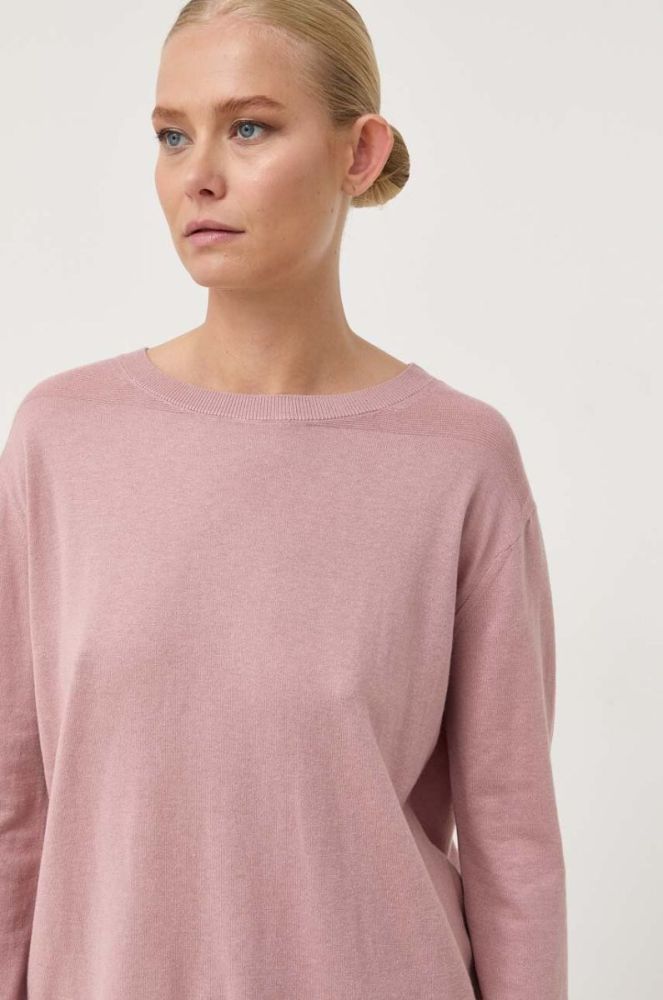 Шовковий светр Max Mara Leisure колір рожевий легкий (3416536) фото 4