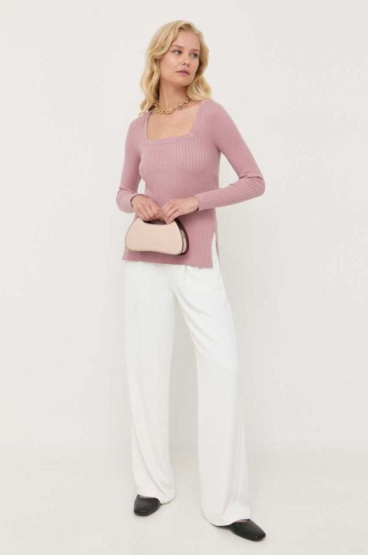 Светр Max Mara Leisure жіночий колір рожевий легкий (3410871) фото 2