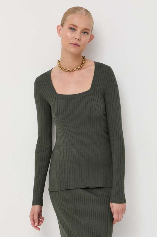 Светр Max Mara Leisure жіночий колір зелений легкий фото 2