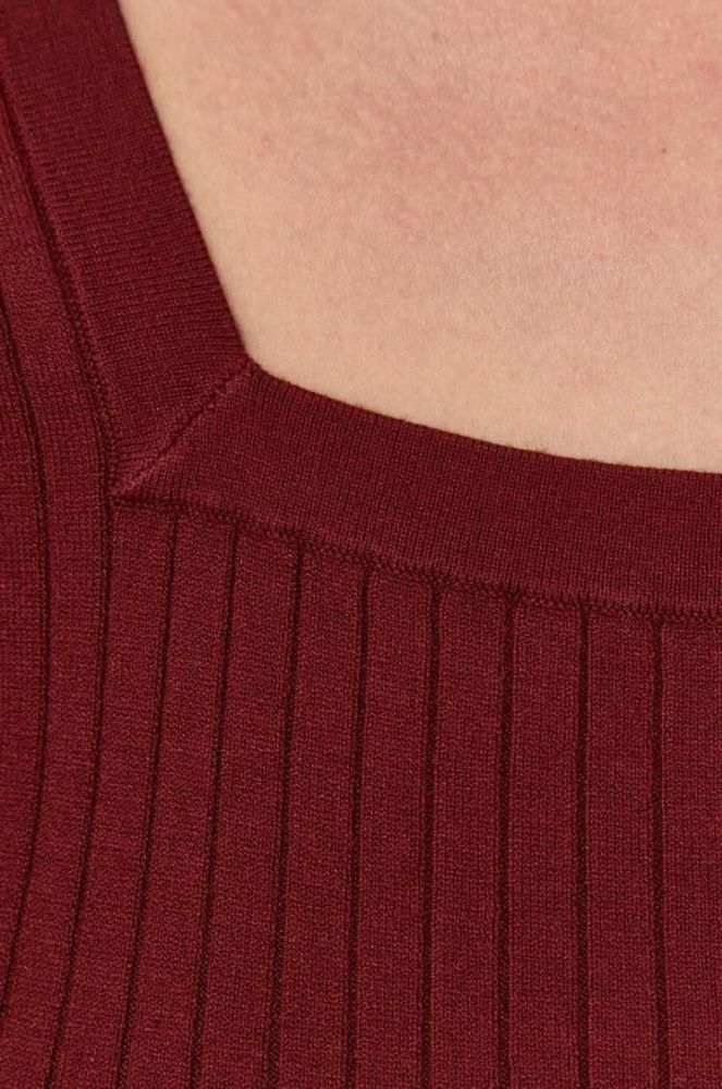 Светр Max Mara Leisure жіночий колір бордовий легкий фото 5