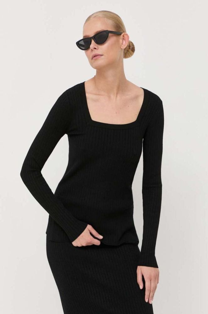 Светр Max Mara Leisure жіночий колір чорний легкий (3410884) фото 4