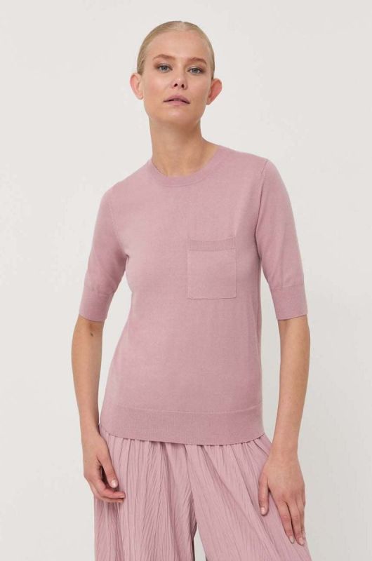 Светр Max Mara Leisure жіночий колір рожевий легкий (3416544)