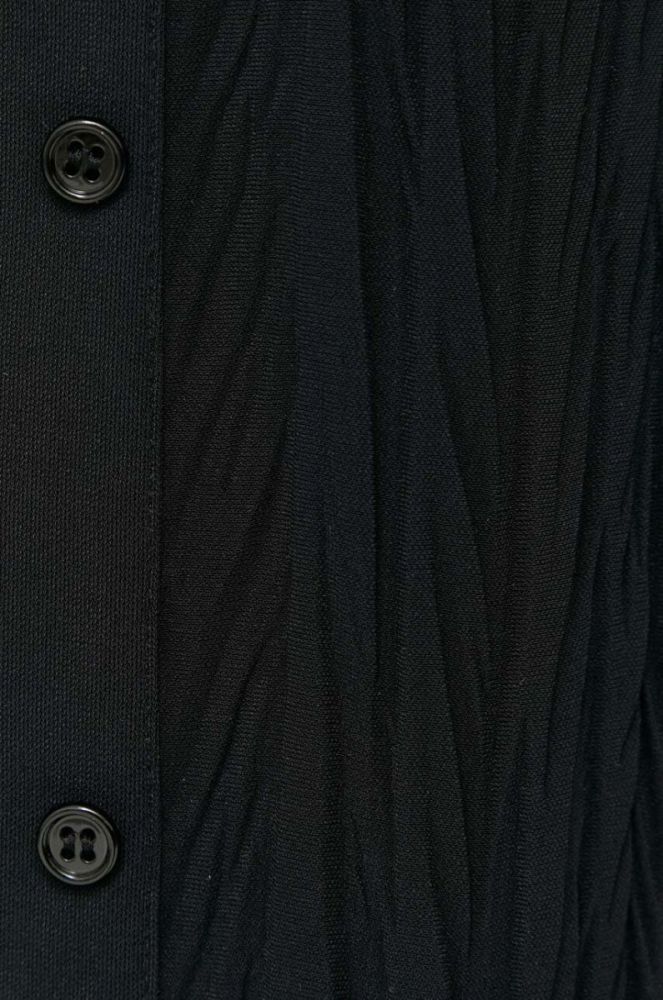 Сорочка Max Mara Leisure жіноча колір чорний regular класичний комір фото 5