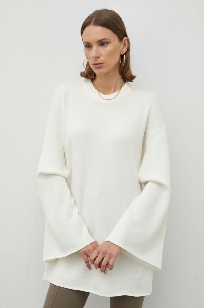 Вовняний светр By Malene Birger Leon жіночий колір бежевий легкий