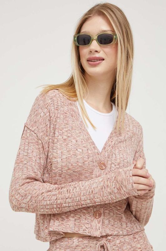 Джемпер Billabong жіночий колір рожевий легкий