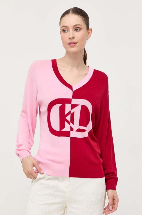 Светр Karl Lagerfeld жіночий легкий колір барвистий