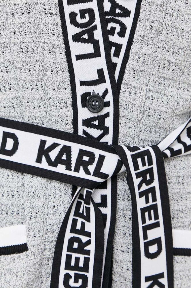 Джемпер Karl Lagerfeld жіночий колір сірий фото 5