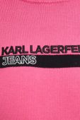 Светр Karl Lagerfeld Jeans жіночий колір рожевий півгольф
