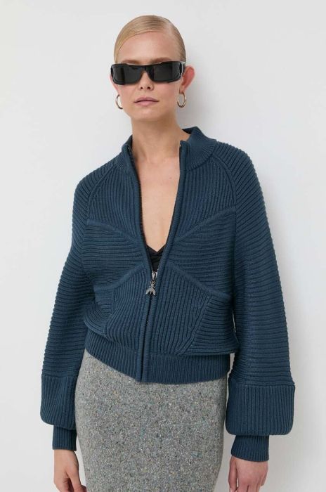 Вовняний кардиган Patrizia Pepe теплий колір бірюзовий
