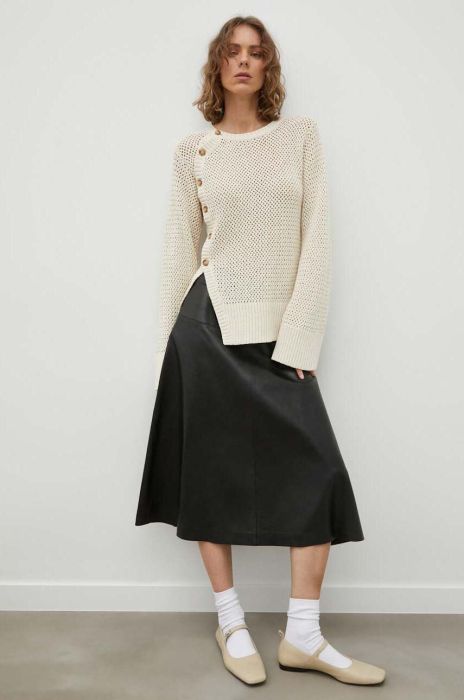 Бавовняний кардиган Lovechild колір бежевий легкий