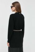 Вовняний кардиган MICHAEL Michael Kors колір чорний легкий