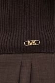 Вовняний светр MICHAEL Michael Kors жіночий колір коричневий півгольф (3426158)