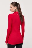 Светр Armani Exchange жіночий колір червоний легкий півгольф