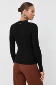 Светр Liu Jo жіночий колір чорний легкий півгольф (3516177)