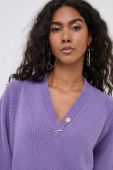 Светр з домішкою вовни Liu Jo жіночий колір фіолетовий (3578495)