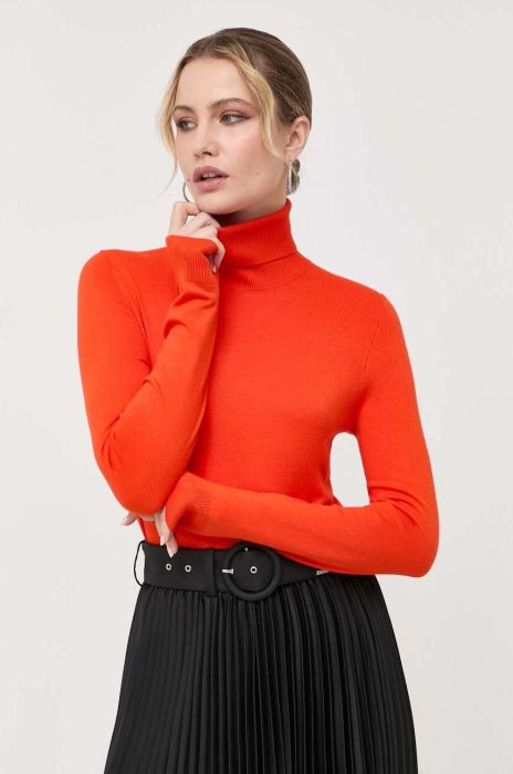 Светр Liu Jo жіночий колір помаранчевий легкий гольф