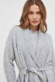 Кардиган з домішкою вовни Liu Jo колір сірий легкий