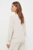 Светр з домішкою вовни Liu Jo жіночий колір бежевий легкий