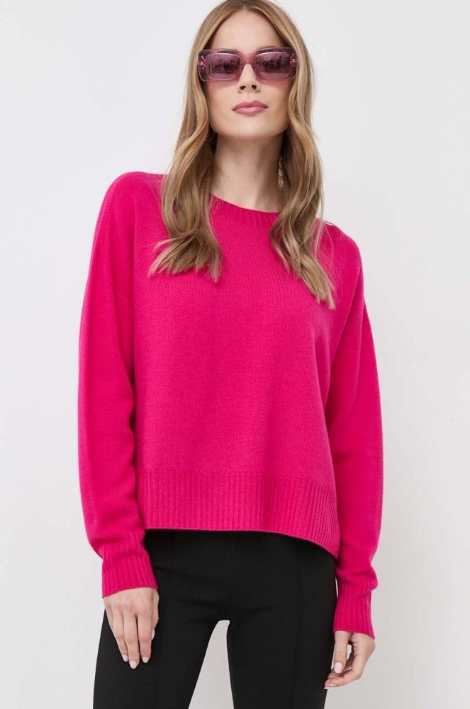 Вовняний светр Liu Jo жіночий колір рожевий (3463746)