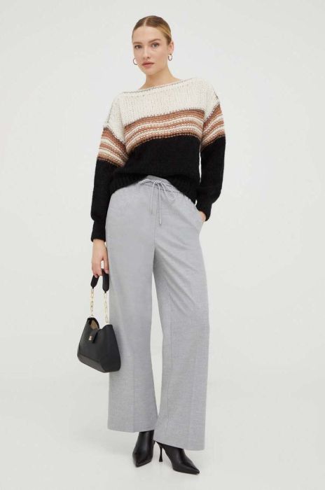 Светр з домішкою вовни Liu Jo жіночий колір чорний