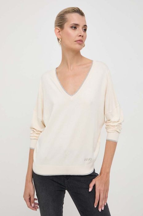 Светр Liu Jo жіночий колір бежевий легкий (3614953)