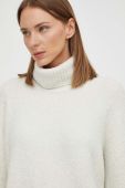 Вовняний светр Samsoe Samsoe жіночий колір бежевий теплий гольф (3463762)
