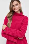 Вовняний светр Twinset жіночий колір рожевий гольф