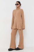 Вовняний светр Twinset жіночий колір бежевий гольф