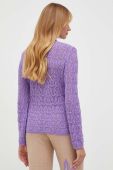 Светр з домішкою кашеміру Twinset колір фіолетовий легкий (3467867)