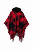 Пончо Desigual 23WAIA39 ACCESSORIES FABRIC PONCHOS колір чорний легке