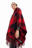 Пончо Desigual 23WAIA39 ACCESSORIES FABRIC PONCHOS колір чорний легке