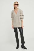 Вовняний светр Herskind жіночий колір бежевий (3630387)