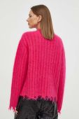 Вовняний светр Herskind жіночий колір рожевий