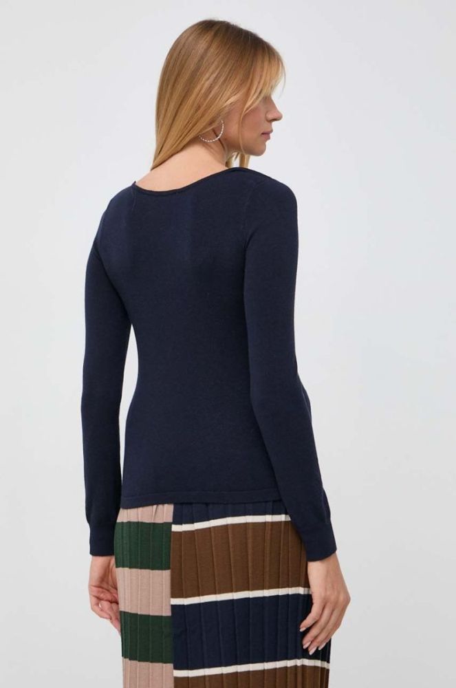 Светр з домішкою шовку Weekend Max Mara колір синій легкий фото 3