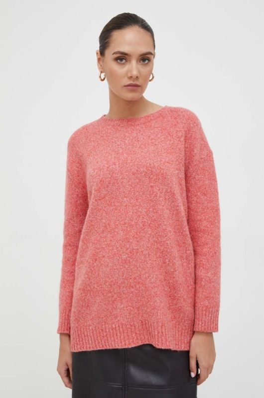 Светр з домішкою вовни Weekend Max Mara жіночий колір рожевий легкий фото 2
