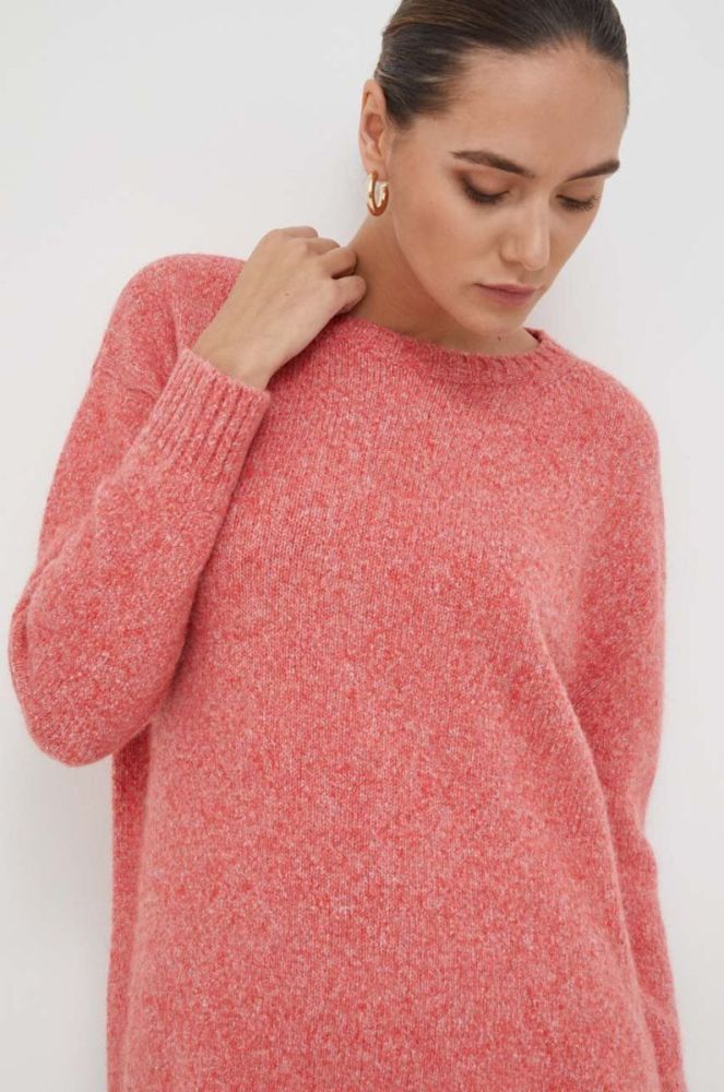 Светр з домішкою вовни Weekend Max Mara жіночий колір рожевий легкий фото 4