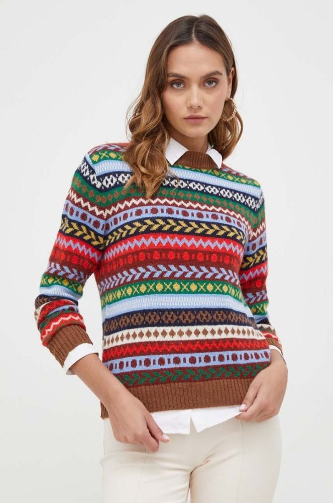 Вовняний светр Weekend Max Mara жіночий легкий колір барвистий фото 4