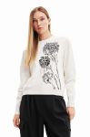 Светр Desigual жіночий колір білий легкий (3551515)