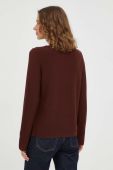 Бавовняний светр Marc O'Polo колір коричневий легкий