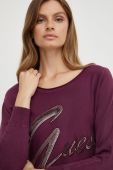 Светр Guess жіночий колір фіолетовий легкий (3534552)
