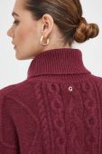 Светр Guess жіночий колір бордовий гольф