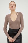 Светр Guess жіночий колір коричневий легкий (3512798)