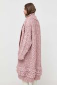 Кардиган з домішкою вовни Guess колір рожевий теплий