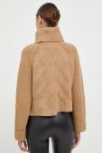 Светр Guess жіночий колір коричневий теплий гольф