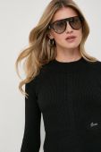 Светр з домішкою вовни Guess жіночий колір чорний легкий (3572430)