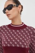 Светр Guess жіночий колір бордовий легкий (3610666)