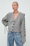 Вовняний кардиган Notes du Nord колір сірий