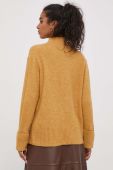 Светр з домішкою вовни Pepe Jeans жіночий колір жовтий півгольф